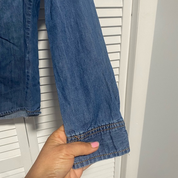 C Sonó Women’s Denim Buttons down Shirt Size Medium - Picture 4 of 7
